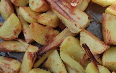 Panais et pommes de terre rôtis